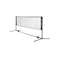 Die obere netzkante ist außen 1,55 meter vom boden entfernt und, da das spannseil durchhängt, in der mitte 1,524 meter. Songmics Tennisnetz 4 M Badmintonnetz Hohenverstellbar Federballnetz Mit Stander Syq400h