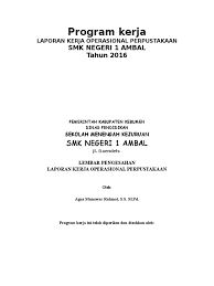 Roesman smp negeri 2 gombong turut serta dalam meningkatkan mutu pendidikan dan sumber daya manusia yang handal. Program Kerja Perpustakaan Smkn 1 Ambal 2 Pdf
