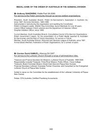 Chat to a canteen counsellor. Oam Governor General Of The Commonwealth Of Australia