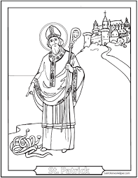 Saint patrick religious coloring pages with st day color s saint kateri tekakwitha coloring page Saint Patrick S Day Coloring Pages Catholic Coloring Pages