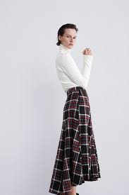 Imagen 5 De Falda Cuadros De Zara Modestil Streetstyles
