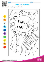 Printable Maths Color By Number Worksheets For Preschool Kids Will Be Able To Color The P Math Coloring Coloring Worksheets For Kindergarten Preschool Colors