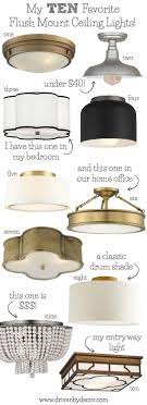 Ceiling flush mount lights usually have a hard or soft shade that may help to diffuse the light. Flush Mount Lighting My 10 Favorites Driven By Decor Laundry Room Lighting Flush Mount Ceiling Lights Entryway Lighting