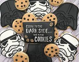 Star Wars Cookies Come To The Dark Side We Have Cookies Decorated Sugar Cookie Gift Set Star Wars Cookies Sugar Cookies Decorated Star Wars Wallpaper Iphone