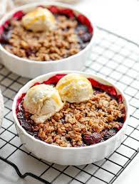 Vegan Gluten Free Blueberry Crumble Uk Health Blog Nadia S Healthy Kitchen Vegan Baking Dessert Dairy Snacks Gluten Free Blueberry