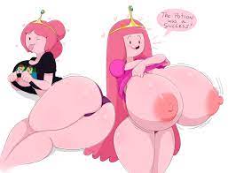 Xbooru - 1girl 2019 adventure time ass breast expansion breasts cartoon  network dialogue huge breasts jinu nipples one eye closed panties princess  bubblegum tongue tongue out | 765918