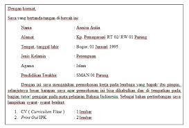 Dengan kata lain to the point. Perhatikan Surat Lamaran Pekerjaan Di Bawah Ini