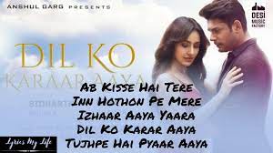 Dil Ko Karaar Aaya Lyrics English Neha Kakkar