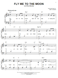 Fly Me To The Moon In Other Words Sheet Music Frank Sinatra Easy Piano Piano Sheet Music Letters Trumpet Sheet Music Piano Sheet Music Free