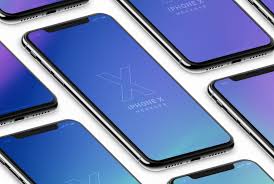 Free Isometric Clay Realistic Iphone X Psd Mockups 3 Mockup Psd Isometric Mockup