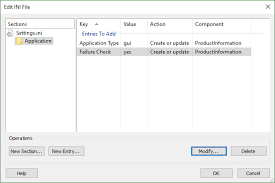 File extension ini has four unique file types (with the primary being the windows initialization file format) and is mostly associated with notepad++ (don ho) and seven other software programs. Edit Ini File Dialog
