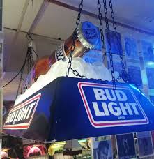 Bud Light Bottle Pool Table Lamp Original Fiftiesstore Com
