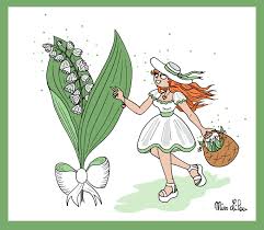 Muguet, brin, fleur colorie ce jolie dessin de muguet en ligne ou sur papier c'est toi qui choisi! Brin De Muguet Pour Le 1er Mai Dessins Miss Lilou