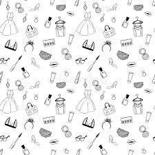 40+ fashion coloring pages for adults for printing and coloring. Hand Drawn Fashion Seamless Pattern For Adult Coloring Pages Stock Vector Illustration Of Greeting Hand 65683542