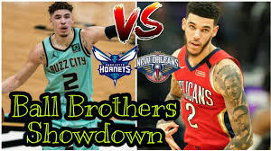 Atlanta hawks boston celtics brooklyn nets charlotte hornets chicago bulls la lakers lebron james miami heat james harden russell westbrook giannis antetokounmpo black red white purple men's women's nike adidas nba authentic new custom classics college basketball tank custom top. Lamelo Ball Vs Lonzo Ball Charlotte Hornets New Orleans Pelicans Espn Nba Lavar Ball Liangelo Ball Youtube