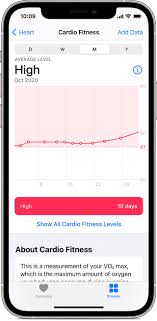Set Up Cardio Fitness Levels Apple Support