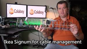 Is it possible to mount the galant metal cable management thing under these desks? Cable Management With The Ikea Signum Youtube