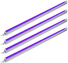 Barrina Uv Led Blacklight Bar 22w 4ft T5 Integrated Bulb Black Light Fixture For Blacklight Poster And Party Fun Atmosphere With Built In On Off Switch 4 Pack Amazon Com