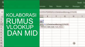 Penggabungan Rumus Vlookup Dan Mid Youtube