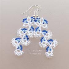 и вот мне приснилось что сердце мое не болит Earrings Crystal Falls Frywolitki Wzory Kolczyki