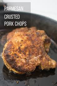 Easy Cast Iron Skillet Pork Chop Recipe Oven Baked Parmesan Crusted Pork Chops Recipe In 2020 Parmesan Crusted Pork Chops Skillet Pork Chop Recipes Easy Pork Chop Recipes