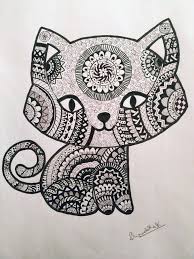 Cat Mandala Mandala Art Lesson Mandala Design Art Cat Mandala