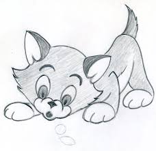Sketches Of Cartoon Characters How To Draw Cartoon Kitten Easily And Effortlessly In Few Sim Cartoon Drawings Sketches Cartoon Sketches Easy Cartoon Drawings