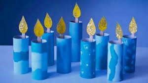 Make The Season Sparkle With These 4 Hanukkah Menorah Crafts Paper Towel Crafts Hanukkah Crafts Hanukkah Art