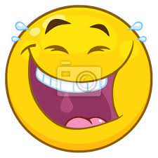 Man in cartoon with laughing face take 1 hours to made. Happy Yellow Cartoon Emoji Face Character With Laughing Expression Posters For The Wall Posters Emoticons Embarrassed Expressive Myloview Com