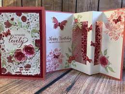 The tent card i'm demonstrating today features the stampin' up! This Beautiful Inside Pop Up Card Is Truly A Wow Featuring The Forever Lovely Bundle From Stampin Up Fancy Fold Card Tutorials Fancy Fold Cards Fun Fold Cards