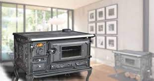 Cucina Stufa Con Ampio Forno A Legna Viometalko Messina In Ghisa Decorata 5 8kw Forno A Legna Ghisa Stufe A Legna