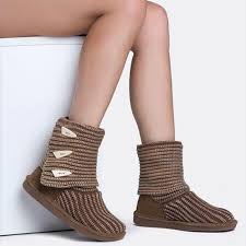 A wide range of designs available from low ankle fit to tall knee. Bearpaw Shoes Bearpaw Knit Tall Hickory Ii Brown Crochet Poshmark