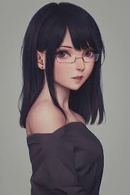 Beautiful Megane Girl Original Anime Character Digital Art By Miura Naoko Anime Art Girl Digital Art Girl Anime Art