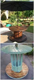 Diy Wire Spool Patio Table Wood Wire Spool Recycle Ideas Furniture Pallet Patio Furniture Diy Cable Spool Furniture Spool Furniture