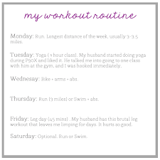 workout routine the small things blog