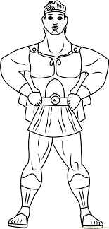 These coloring pages include a variety of different scenes and superhero characters, including one that features the avengers team getting ready for battle, another that boasts thor standing atop of the avengers defeated heroes, and another that is a free printable coloring page of an illustration of captain america, black widow, hawkeye. Hercules The Hero Coloring Page For Kids Free Hercules Printable Coloring Pages Online For Kids Coloringpages101 Com Coloring Pages For Kids