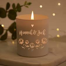 Girlfriend Anniversary Gift Personalised Candle In 2020 Personalized Candles Christmas Scented Candles Christmas Gifts For Couples