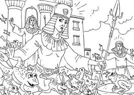 These alphabet coloring sheets will help little ones identify uppercase and lowercase versions of each letter. Frogs Invade Egypt In 10 Plagues Of Egypt Coloring Page Coloring Sun