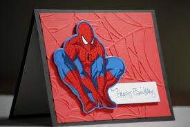Homemade Birthday Card For 8 Year Old Boy Handmade Spiderman Bday Card Spiderman Cards Birthday Cards For Boys Birthday Cards
