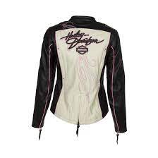 This Harley Davidson Womens Colorblock Leather Jacket Model 97010 14vw Is Constructed Fr Harley Davidson Clothing Harley Davidson Shirt Classic Harley Davidson