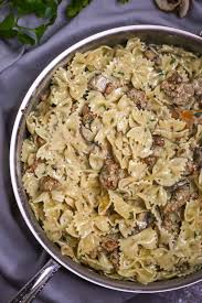 Our italian sausage takes center plate with mushrooms, spinach, and delicious orzo. Creamy Pasta With Sausage And Mushrooms What Should I Make For