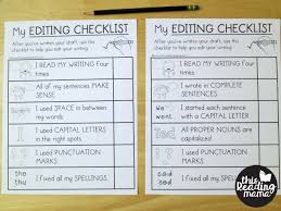 Editing Checklists For K 5 Learners This Reading Mama