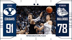 Recap And Highlights No 23 Byu Shoots Down No 2 Gonzaga The Spokesman Review