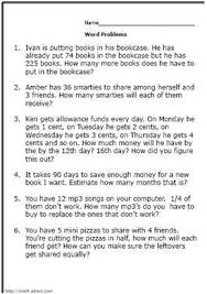 16 Math Problem Solving Worksheets Math Word Problems Math Words Word Problem Worksheets