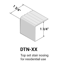 For use on flooring with an overall thickness of up to 0.75 (19mm). Stair Nosings Stairwell Management Tarkett