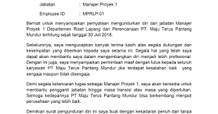 Pada bagian penutup ini kamu bisa memberikan statement atau pernyataan jika surat tersebut benar kamu tulis tanpa ada paksaan dari pihak manapun dan secara. Contoh Surat Pengunduran Diri Kerja Atau Resign Docx Google Drive