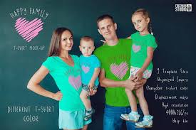 Happy Family T Shirt Mock Up Tshirt Mockup Mockup Design Colorful Shirts