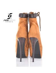 Timberland malynn mid lace ek+ chunky lace up boots in brown. Timberland High Heels Lace Up With Platform Shoebidoo Shoes Giaro High Heels