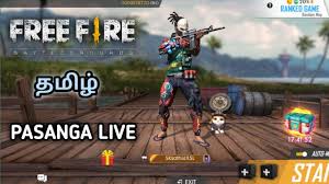 Here the user, along with other real gamers, will land on a desert island from the sky on parachutes and try to stay alive. Free Fire Tamil Live Youtube