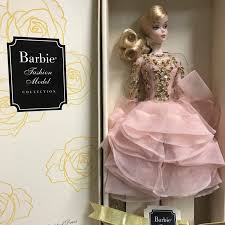 2017 Barbie Bfmc Blush Gold Cocktail Dress Doll Silkstone New Mint Gold Cocktail Dress Blush And Gold Doll Dress